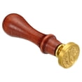thumbnail image 4 of Uxcell Alphabet J Wax Seal Stamp Initial Letter Sealing Wax Stamp Retro Removable Brass Head Wooden Handle, Style 2, 4 of 6