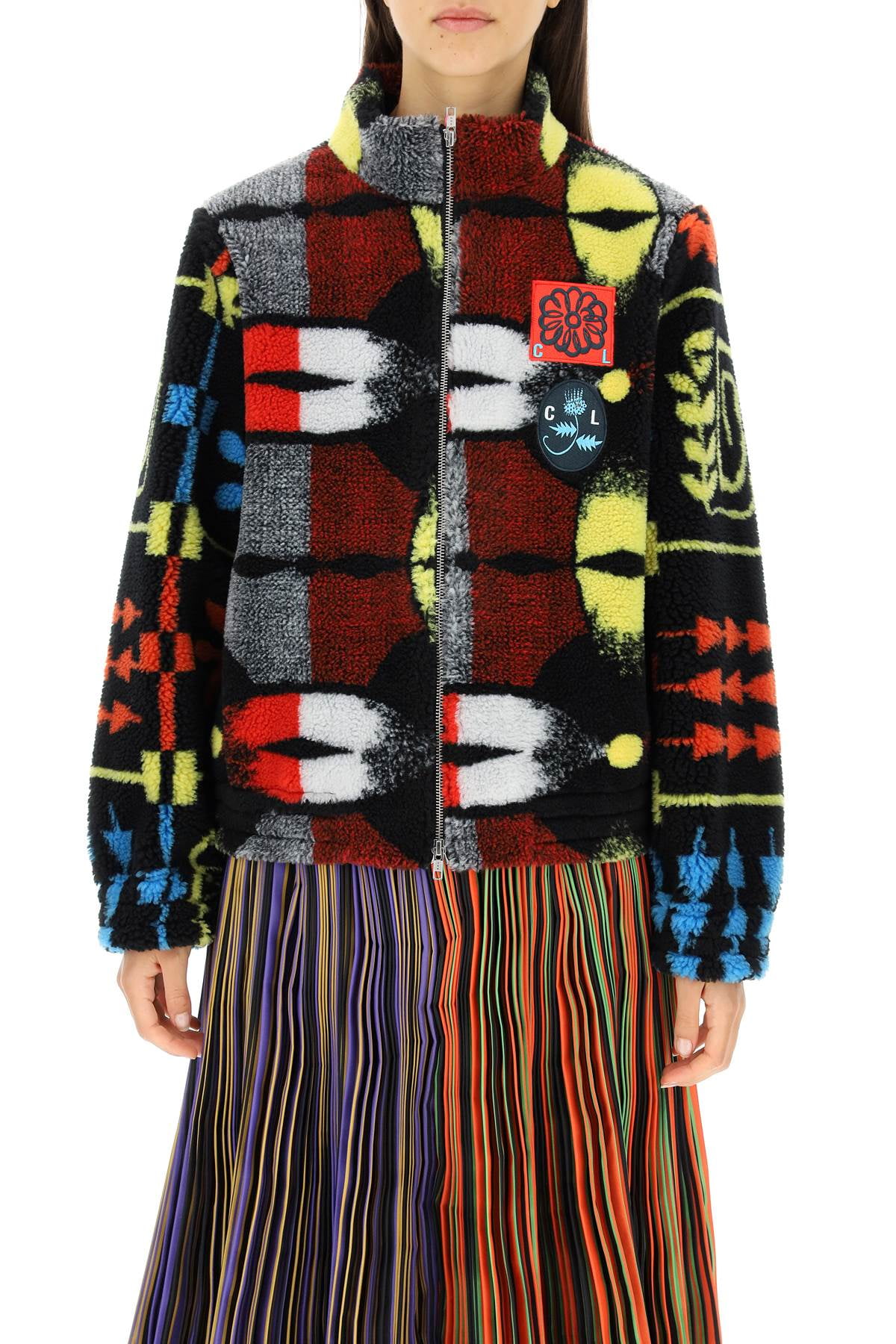 全3色/黒/赤/ベージュ 【新品未使用】chopova lowena fleece jacket L