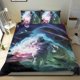 thumbnail image 1 of Space Ghost Conjunto de sábanas temático, trío de piezas, cómodo y amigable con la piel, diseño único, regalo de decoración para el hogar para familiares, amigos y fans,140cm *210cm, 1 of 6
