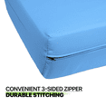 thumbnail image 5 of Full Size 54"x75"Solid Futon Cover Mattresses Slipcover Fit 6"- 8", Light Blue, 5 of 9