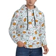 thumbnail image 2 of Cauagu Cute Rabbit Hold Carrot for Men's Pullover Hooded Sweatshirt Athletic Casual Hoodie Aautumn Hoodie Sweatshirt for Men Pullover Casual Hooded Sweatshirt-3X-Large, 2 of 7