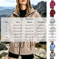 thumbnail image 3 of Edvintorg Waterproof Rain Jacket Women Long Sleeve Zip Up Raincoat Waterproof Hooded Windbreaker with Pocket Plus Size Womens Clothes Army Green XXXL, 3 of 9