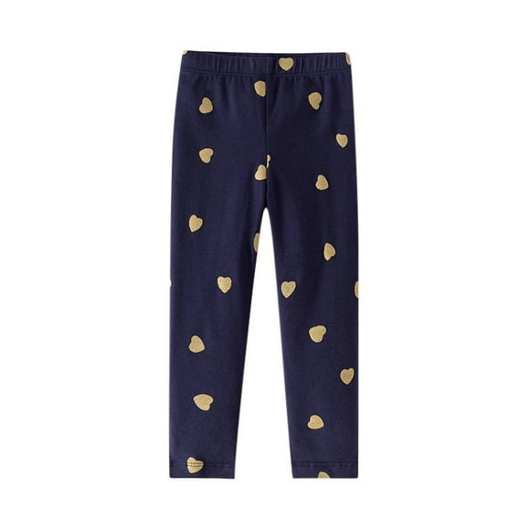 Leggings for Girls, Soft Stretchy Fabric with Elastic Waistband, Four-Season Wear for Toddlers Ages 2-7 Years, Breathable Cotton Blend, Ideal for Yoga Dancing Gym