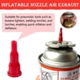 thumbnail image 6 of 10pcs Red Butane Refill Adapter for Lighters & Torches, Quick Fill Gas Transfer Tool, 6 of 7