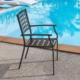 thumbnail image 5 of Nuu Garden Outdoor Patio Chair Set of 2, Metal Outdoor Dining Chairs, Black, 5 of 10