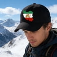 thumbnail image 3 of Baseball Cap Iran Persia Map & Flag Hat Personalized Patriotic Adjustable Sports Cap Washed Vintage Hats, 3 of 3