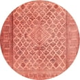 thumbnail image 1 of Ahgly Company Indoor Round Contemporary Orange Persian Area Rugs, 8' Round, 1 of 6