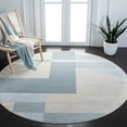 thumbnail image 2 of SAFAVIEH Orwell Calanthia Abstract Area Rug, Beige/Blue, 6'7" x 6'7" Round, 2 of 8