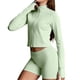 thumbnail image 3 of Chaqueta deportiva informal de manga larga con cremallera y cuello alto para niños, ideal para correr, fitness, yoga y campus, de poliéster., 3 of 6