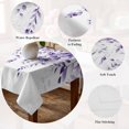 thumbnail image 5 of Purple Eucalyptus Leaves Table Cloth Waterproof Tablecloths, Spring Rustic Botanical Tablecloth Dining Table Cover for Kitchen Party Tabletop Outdoor, Square Tablecloth 54x54 Inch, 5 of 9