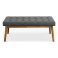 thumbnail image 1 of Banc en Tissu Gris Mid-Century Modern Rexton, 1 of 7