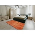 thumbnail image 4 of Ahgly Company Indoor Round Contemporary Neon Orange Abstract Area Rugs, 6' Round, 4 of 6