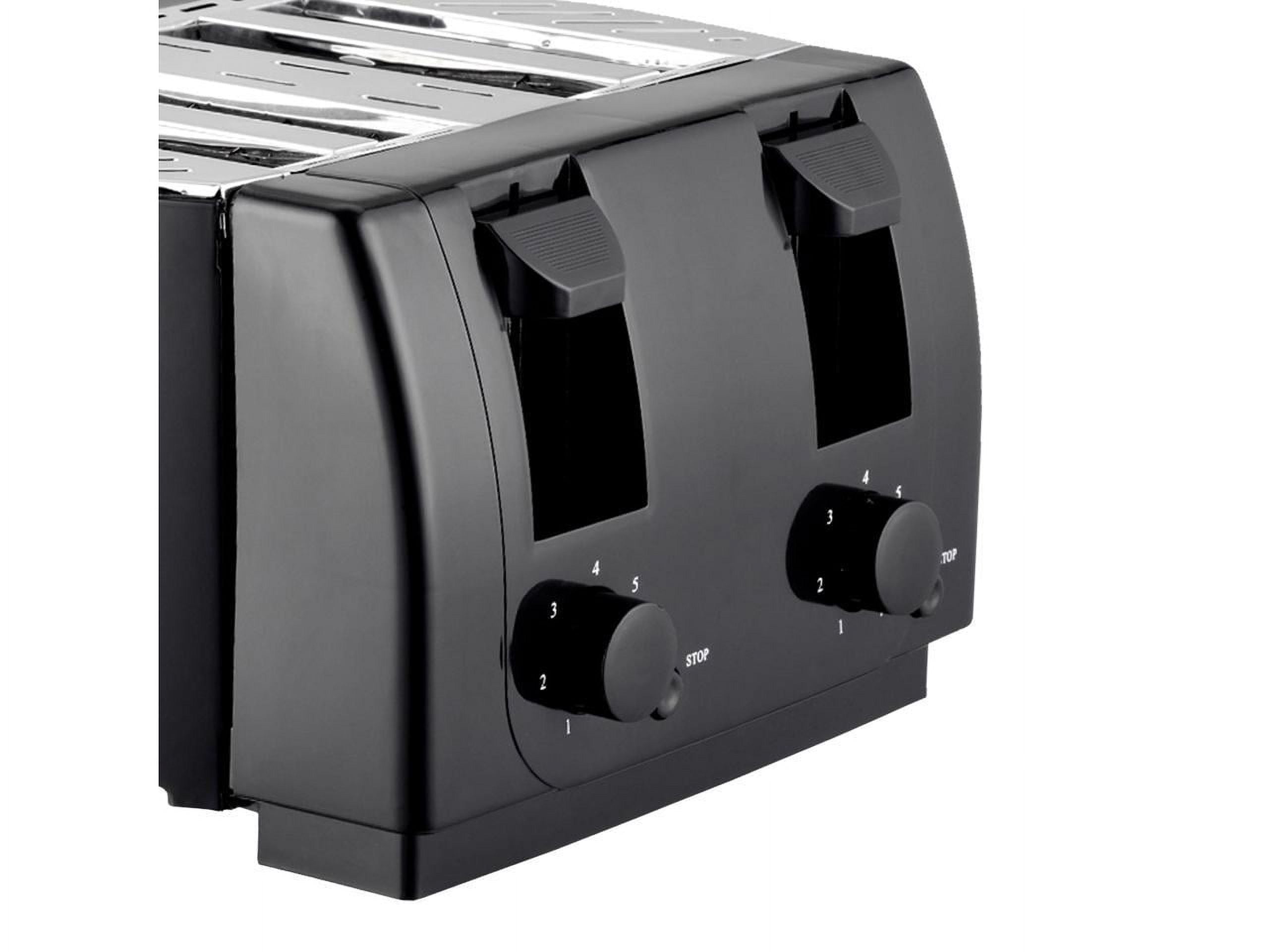 Brentwood Cool Touch 4-Slice Toaster (Black), TS-285