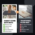 thumbnail image 5 of Stone Bath Mat Diatomaceous Earth Shower Mat Non-Slip Super Absorbent Diatomite Stone Bath Mats for Bathroom Floor Quick Drying(32''×20" Gray), 5 of 7