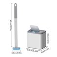 thumbnail image 5 of Disposable toilet brush set with replaceable cleaning heads Practical Bathroom Cleaning Brush Daily Household Chores Simplifier, 5 of 5