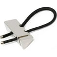 thumbnail image 2 of Silver Triangle with Leather Wire Keychain, 2 of 3
