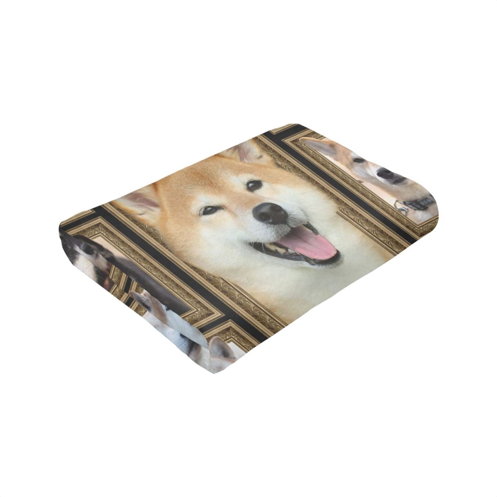Wijzvio Shiba Inu Dog Throw Blanket Soft Fuzzy Fleece Blanket For Couch Bed Living Room Decoration 50"X40"