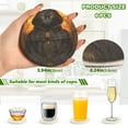 thumbnail image 3 of Cat Magician Black 6 Pcs Drink Coasters with Holder Absorbent Coasters Woven Coasters for Drinks Table Desk Protection Home Decor, 3 of 7