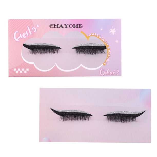 Extensión De Pestañas,1 Pares Colores Pestañas Volumen Rizos Maquillaje para Mujeres D Paquete Pestañas Postizas Rizadas