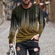 thumbnail image 1 of Blusas y camisas de manga larga con cuello redondo para hombre, blusa informal de manga larga con cuello redondo y estampado., 1 of 5