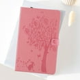 thumbnail image 5 of for Samsung Galaxy Tab A7 Lite 8.7 Inch 2021 Model (SM-T220/T225/T227) Case, Embossed Cat & Tree PU Leather Retro Shockproof Magnetic Clasp Wallet Card Slots Folio Kickstand Cover, Pink, 5 of 6