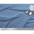 thumbnail image 2 of Soimoi Blue Cotton Duck Fabric Hearts & Owl Bird Printed Craft Fabric by the Yard 42 Inch Wide, 2 of 3