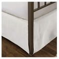 Tailored Velvet Bed Skirt with Split Corner 14 inch Drop, Eggshell