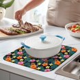 thumbnail image 2 of Pioneer Flower Floral Print Pattern Kitchen Dish Drying Mat 1 Pack, Ultra Absorbent Microfiber Drainer Mat, 16"x18", 2 of 6