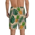 thumbnail image 3 of Fotbe Pineapples Palm Leaves Pajama Shorts for Men, Men's Pajama Bottoms, Sleepwear,Short Pajama Pants-XX-Large, 3 of 9