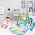 thumbnail image 4 of Kumdkd Baby Activity Mat with Piano & 5 Linkable Toys - 4-Way Play Gym for Infants 0-36 Months, Soft Washable Mat with Lights & Sounds, 4 of 5