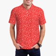 thumbnail image 1 of Fotbe Hohoho4 Pattern Men’s Golf Polo Shirt – Breathable Performance Golf Shirt with Button-Down Collar-3X-Large, 1 of 6