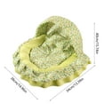 thumbnail image 3 of Hvmvliv Winter Cat Beds for Indoor Cats Soft Warm Pet Cushion with Lace Tassels Round Kitten Beds for Indoor Kittens Green, 14.9x13.3 in, 3 of 6