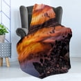 thumbnail image 4 of Landscape Soft Flannel Fleece Blanket, Usa Missouri Kansas City Scenery of a Sunset Lake Nature Camping Themed Art Photo, Cozy Plush for Indoor and Outdoor Use, 70" x 90", Multicolor, by Ambesonne, 4 of 5