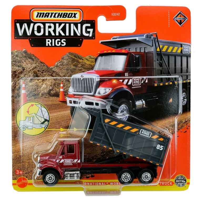 Matchbox Road Grader Toy – Working Rigs Series 10/16, Yellow Construction Vehicle With Metal Parts (2023)