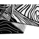 thumbnail image 3 of Tapiz de pared psicodélico con motivos de luna, estrellas y nubes, 150x200cm en blanco y negro, para dormitorio, 3 of 5