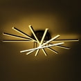 thumbnail image 3 of Wildnix Modern Pendant Chandelier Light, 7 LED Rods, Adjustable Brightness, Remote Control, Acrylic and Iron Material, Contemporary Style, 3 of 6