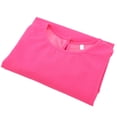 thumbnail image 4 of Blusa informal de verano Nikou para mujer con mangas cortas abullonadas color rosa y rojo talla L, 4 of 15