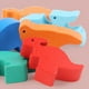 thumbnail image 5 of Juego De Equilibrio Tetra Tower Bloques de equilibrio juguetes de entrenamiento en forma de animales para niños y niñas (equilibrio de dinosaurio), 5 of 8