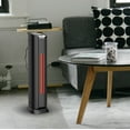 thumbnail image 4 of Lifesmart PCHT1053US 2 Element Infrared Portable Tower Space Heater Fan (2 Pack), 4 of 6