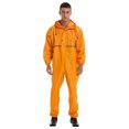 thumbnail image 1 of Miaeowve Mens Motorcycle Rain Suit One Piece Hooded Jumpsuit Reflective Strip Waterproof Rainsuit Yellow 190/4XL, 1 of 7