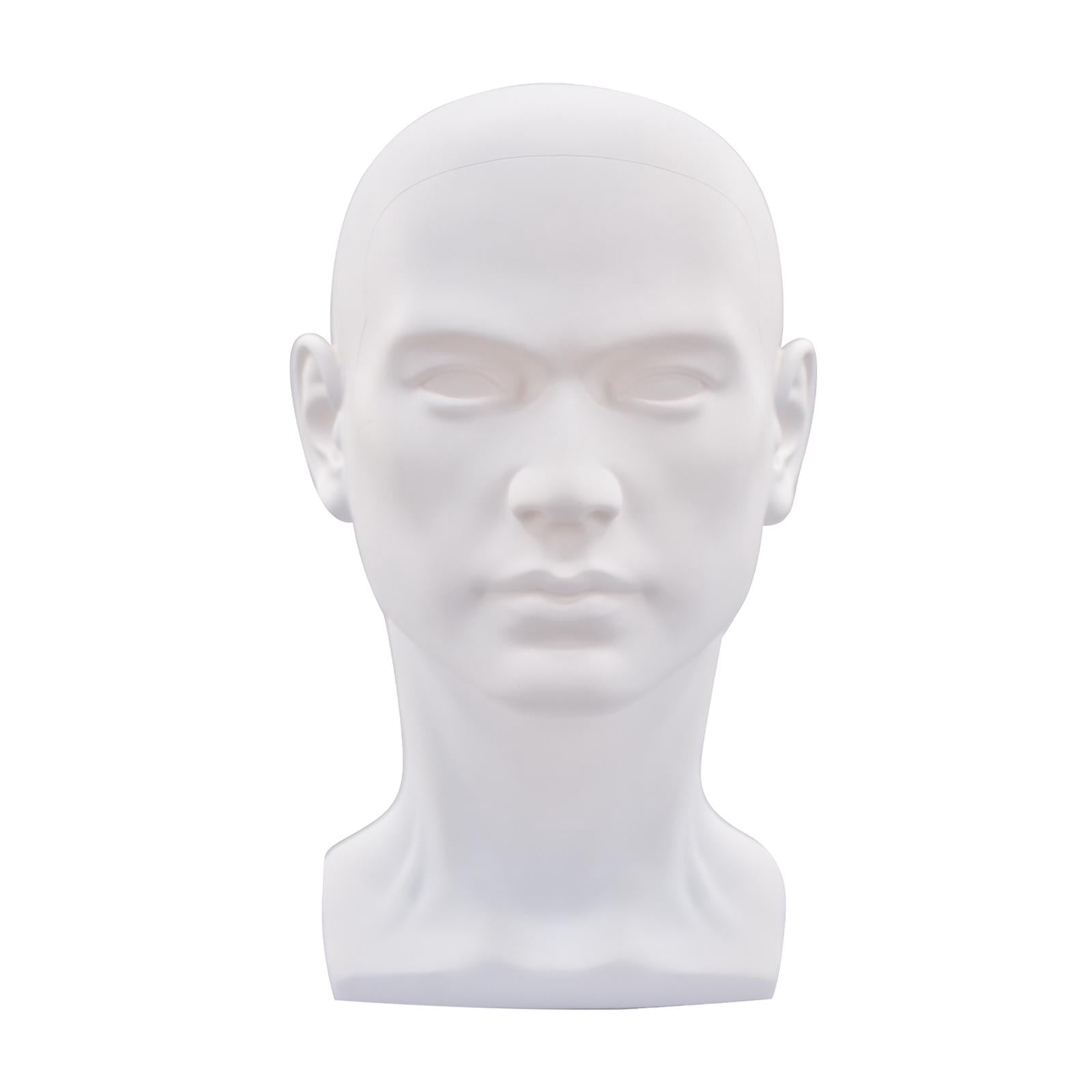 Professional Display Head Model Lightweight Hat Holder Stand Stable PP Male Mannequin Head for Hats Sunglasses Jewelry Headphone Headset