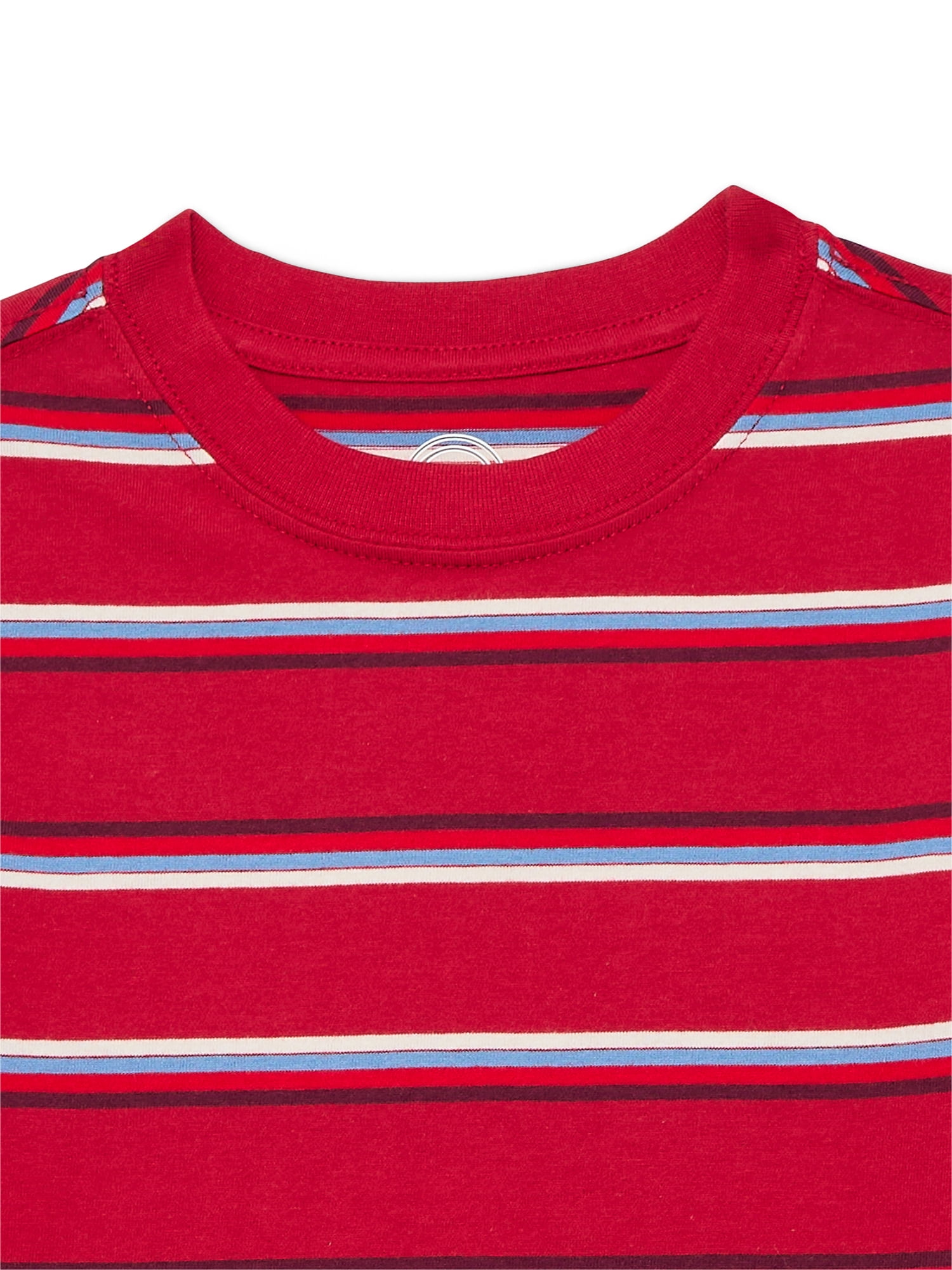 Wonder Nation Boys Short Sleeve Stripe T-Shirt, Sizes 4-18 & Husky