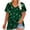 Green T Shirts for Women, variant on Yxbdin St Patricks Day T Shirts for Women Plus Size Clover Printed Tee Shamrock Short Sleeve Shirt Casual V Neck Tops Green XXXXXL