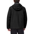 thumbnail image 3 of Little Donkey Andy Men's Lightweight Winter Jacket Hooded Windproof Warm Insulated Jacket for Ski Hiking (Pure Black S), 3 of 6