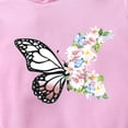 thumbnail image 6 of Girls 2Pcs Outfit Set Children Long Sleeved Hoodie Pants Cute Casual Set for 6-24 Months 2T 3T 4T 5T 6T Children Purple,3-4 Years, 6 of 9