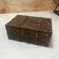 thumbnail image 3 of hejhncii Large Capacity Wooden Chest Handcrafted Jewelry Storage Box Decorative Accessory, 3 of 9