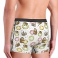 thumbnail image 4 of Kdxio Men's Boxer Briefs with Donut Sloth Print - Comfortable and Breathable Underwear for Everyday Wear, 4 of 7