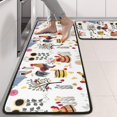 thumbnail image 2 of Kitchen Rugs Sets Of 2,White Chicken Farm Pattern Anti Fatigue Kitchen Mat Rugs Non Slip Washable,Decorative Kitchen Floor Mats for Kitchen,Sink,Laundry,17"x47"+17"x47", 2 of 5