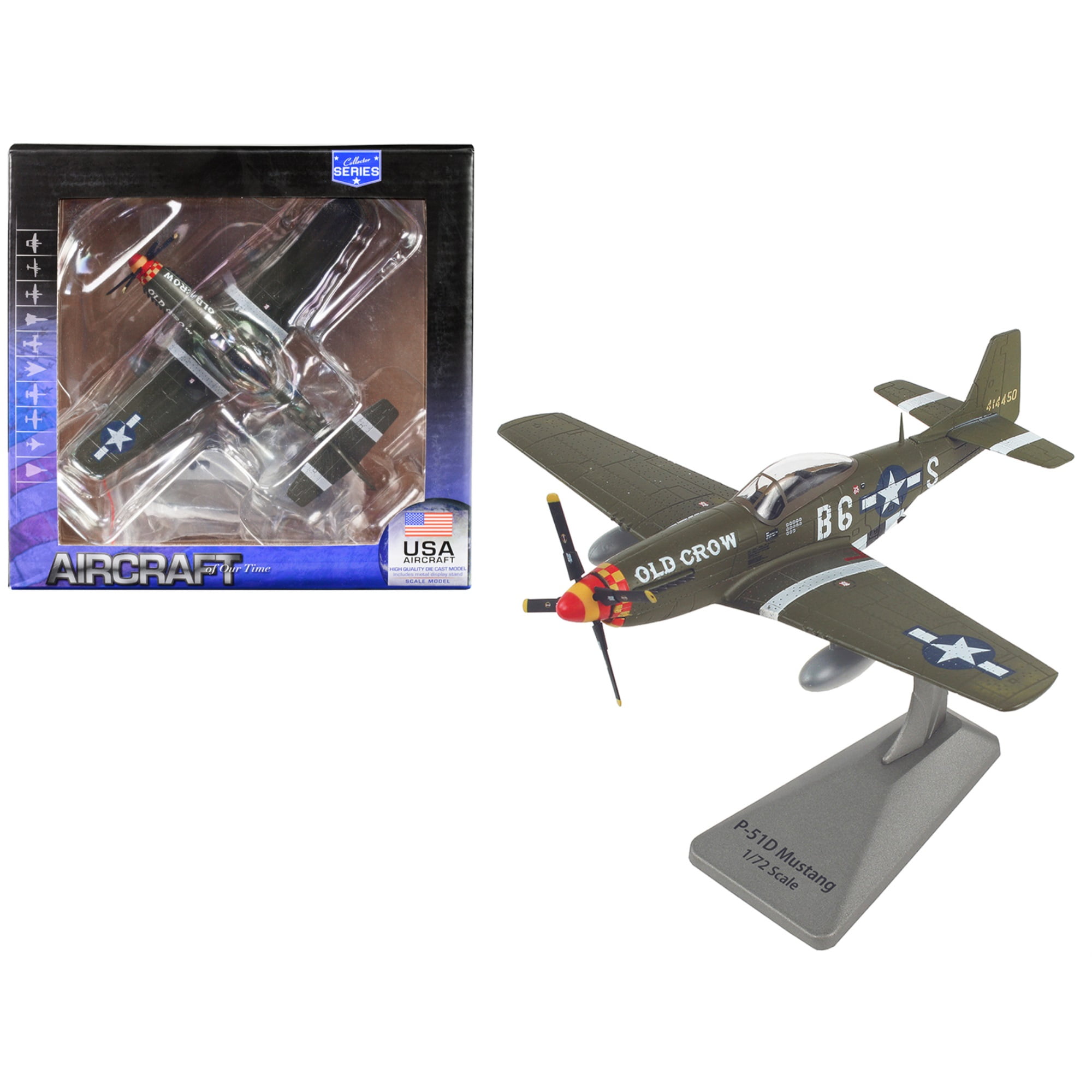 MODART /PAUL ANDERSON モッズ Air Force 1 1/72 Diecast Model, P-51D Mustang 'Old Crow