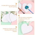 thumbnail image 2 of 6 Pcs White Primer Canvases Painting Heart- Shaped Canva Cotton Painting Board Art Panels, 2 of 3